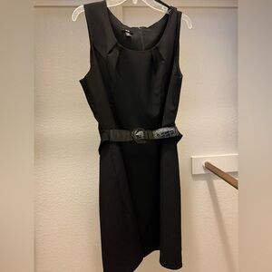 Woman’s belted dress
